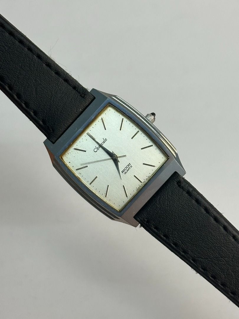 Charvale Ricoh Quartz Tank (Category: Luxury Watches) located in Manila. Submitted by kallisto.timepiece (Listing ID 1362554815, Image 1). Description: Charvale Richo Quartz Tank Swiss Watch Size: 30mm Good condition ₱3,900 shipping fee not included Mode of Payment: Gcash Bank Transfer (Metrobank/Unionbank) 🚚 Same day delivery via Lalamove (Metro Manila only) 🚚 1-5 days via LBC (outside metro manila) 🤝 Meet up: LRT2 Stations (Weekends only) Pl