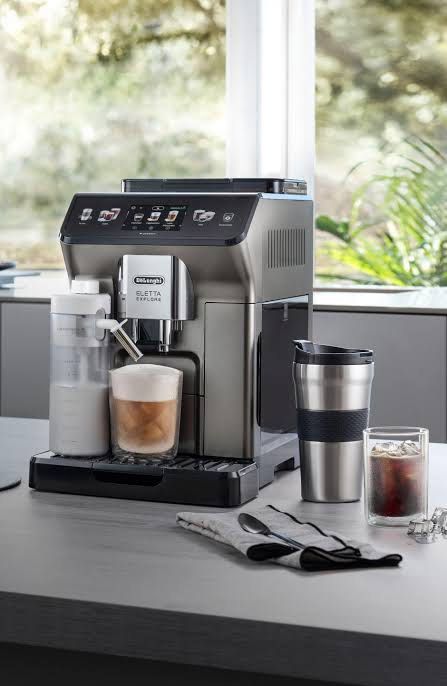 De’Longhi Eletta Explore Automatic Coffee Maker (Category: Coffee Machines & Makers) located in Makati City. Submitted by stripedelton (Listing ID 1362586795, Image 2). Description: Brand new, still in box and sealed. The new De’Longhi Eletta Explore automatic coffee maker offers 50+ hot, cold and cold brew drinks. • LatteCrema Hot & Cool Technologies for automatic hot and cold milk foam • Cold Extraction Technology for the most refreshing Cold B