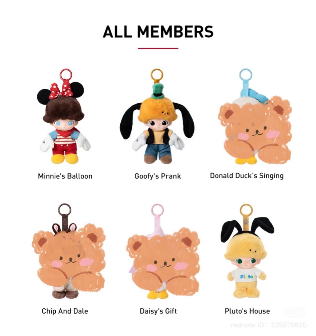 Dimoo disney Minnie goofy and pluto, Hobbies & Toys, Collectibles ...