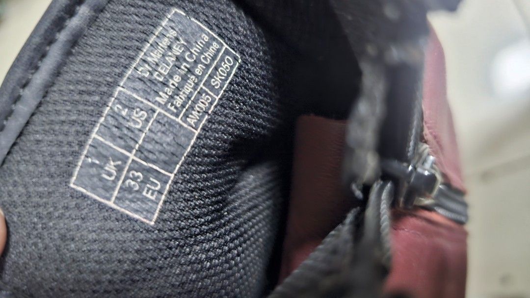 Dr. Martens Ankle Boots Oxblood Red (Category: Babies & Kids Fashion) located in Quezon City. Submitted by dawnest (Listing ID 1281618595, Image 3). Description: This is an authentic Dr. Martens Boots for 2 to 4yo. ***Money-back guaranteed if proven fake. ***.