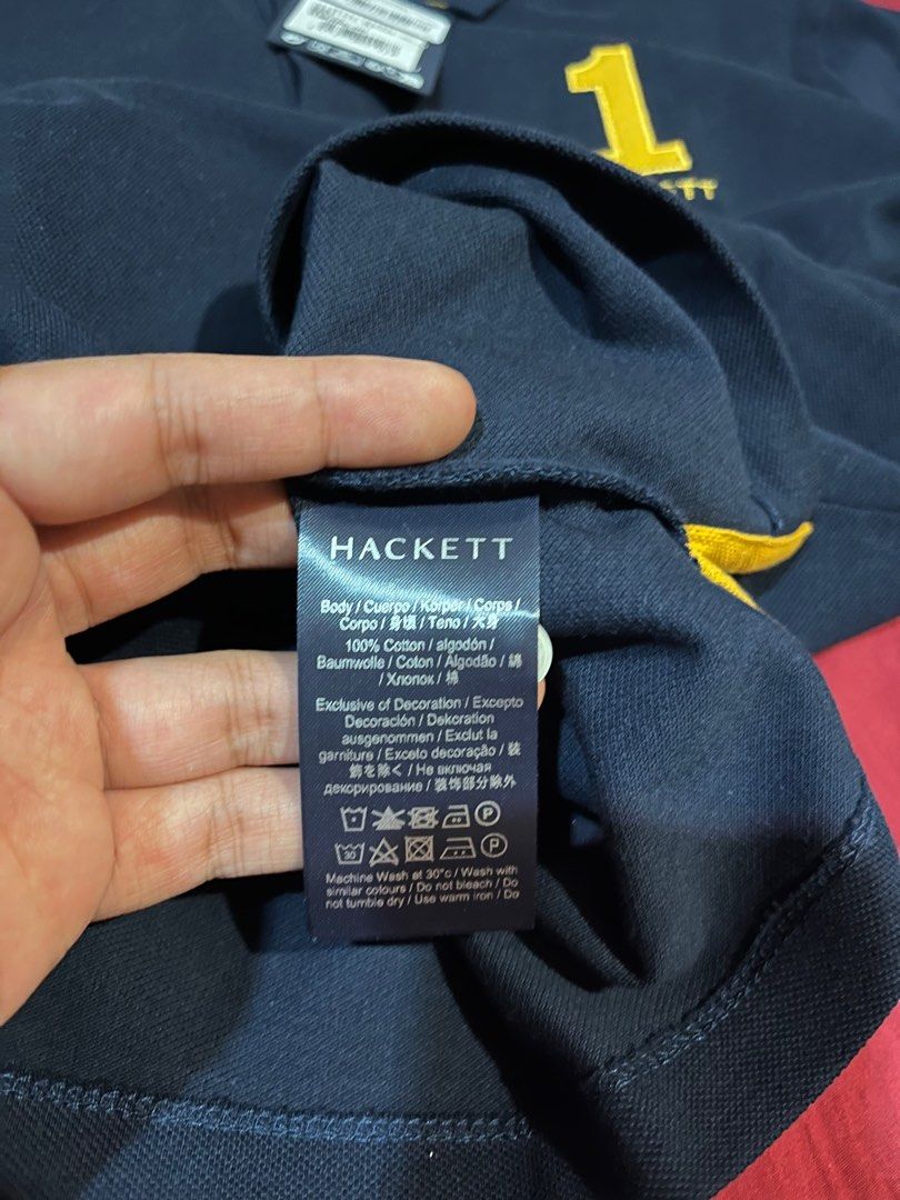 Hackett (Category: Tshirts & Polo Shirts) located in Kuala Lumpur. Submitted by htag_swagg (Listing ID 1362619522, Image 3). Description: New Size 15/16 Equivalent size S adult Authentic Comes w paperbag n hackett price tag Rm350 Gombak.
