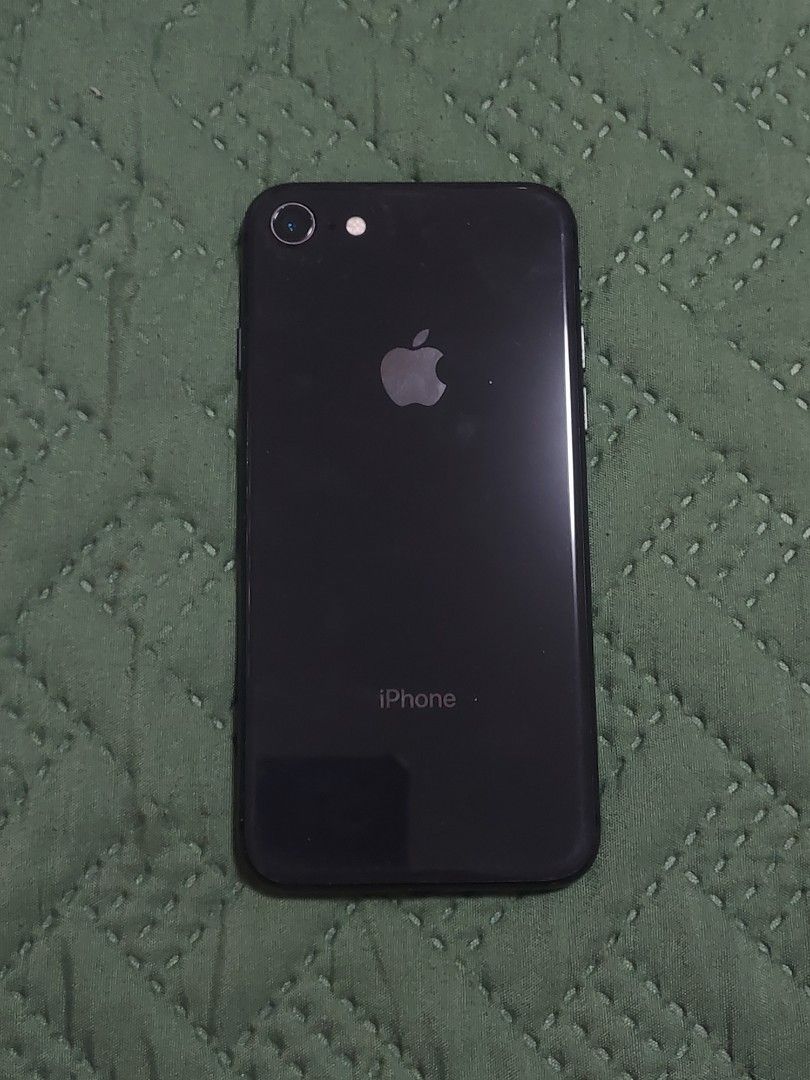 iPhone 8 second hand (Category: iPhone 8 Series) located in San Juan City. Submitted by zaenligane (Listing ID 1362543666, Image 1). Description: NEGOTIABLE + free phone cases + comes with box iPhone 8 64GB 71% bh ✅️ all buttons working ✅️ back camera issue: front cam, scratches but only on tempered glass rfs: need funds.