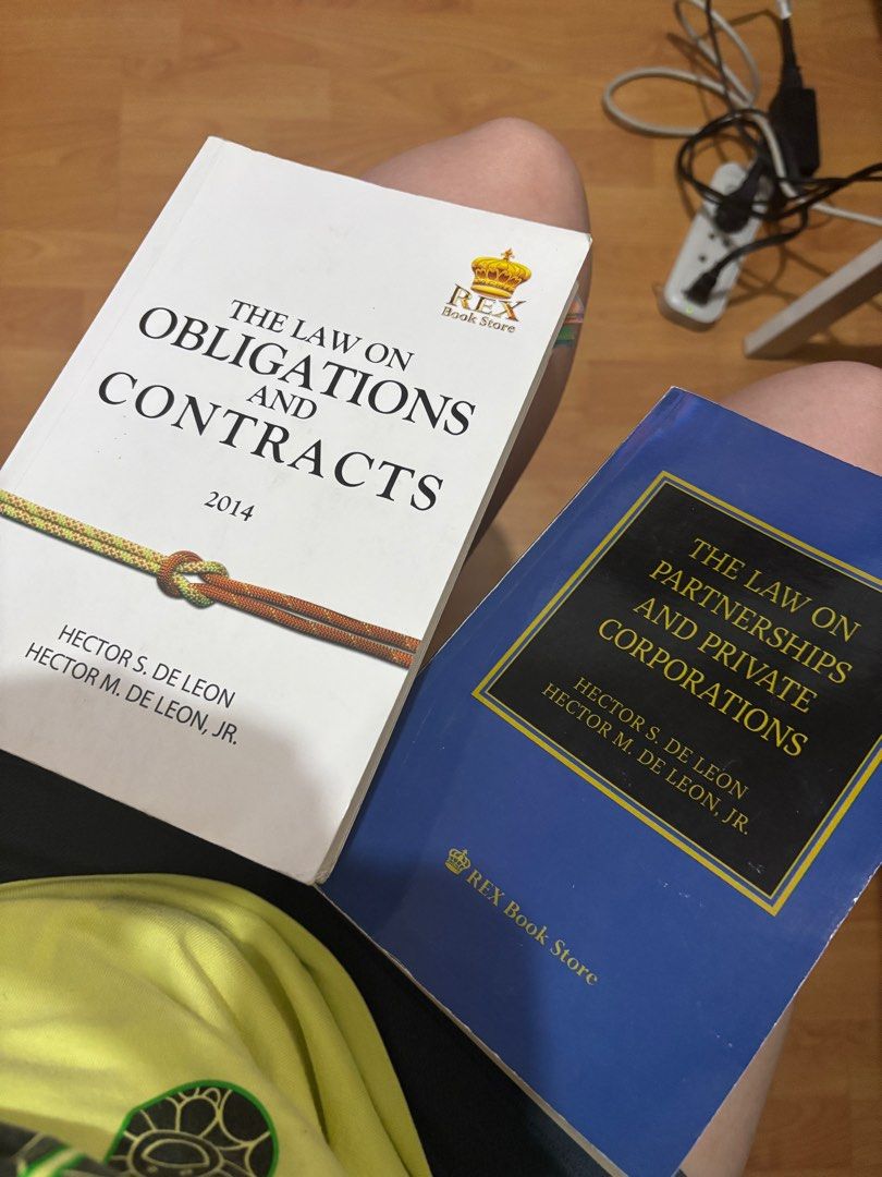 Law books (Category: Textbooks) located in Bacoor. Submitted by beeey_ (Listing ID 1362595583, Image 1). Description: Law on Obligations and Contracts Law on Partnerships and Private Corporations 600 each if split Meet ups: SM Bacoor or Makati (by sched) Sf shouldered by buyer .