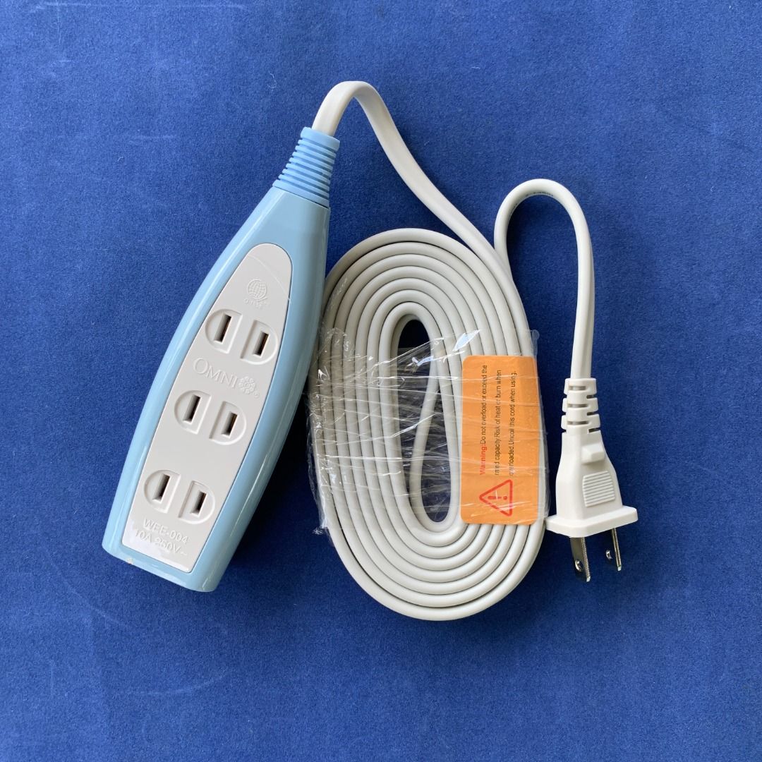 OMNI WEE-004-PK (Category: Electrical, Adaptors & Sockets) located in Imus. Submitted by shining_lights_ (Listing ID 1362580547, Image 3). Description: OMNI Extension Cord Set 4-Gang Meter Wire 2,000W 10A 250V.