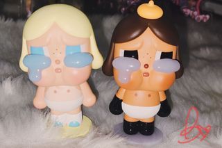 Pop Mart Crybaby Crying Again Figures - Baby Blonde & Baby Brown