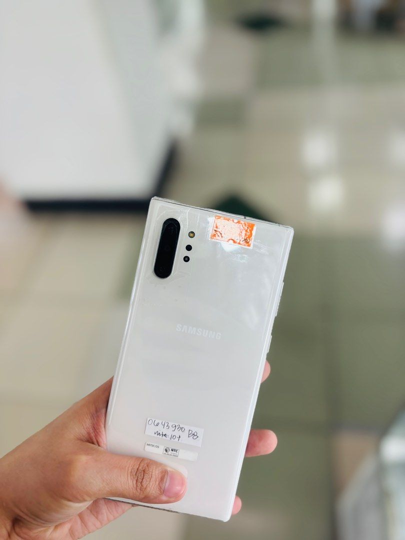 Samsung Note 10plus 12/256GB Openline no issues 98% smooth (Category: Samsung) located in San Juan City. Submitted by najihahtelecomshop2018 (Listing ID 1362618657, Image 2). Description: Legit Store | Original unit FOR SALE | TRADE / SWAP ▫️INSTALLMENT thru: 🔸Credit Card (straight / installment) 🔸Ggives / Gcredit + 6% interest 🔸Spay Later + 6% interest (RFS: Buy and Sell any kinds of Gadgets) Description: Samsung Note 10 Plus 12/256GB NTC APP