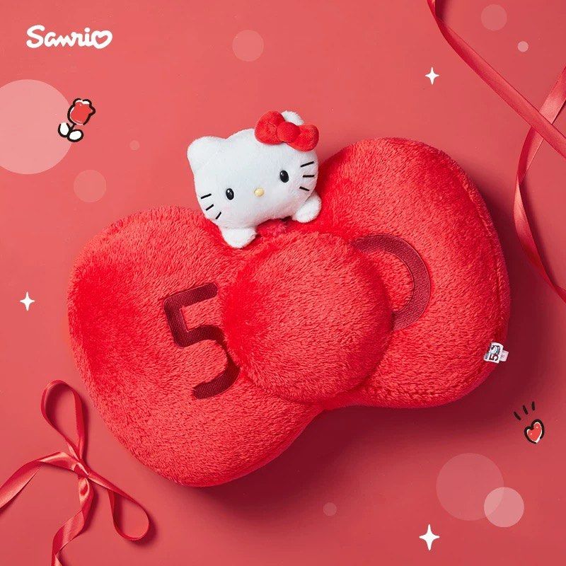 Sanrio Chic: Hello Kitty Bow Cushion for Sale