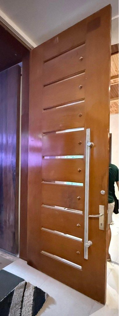Solid Wood Narra (Category: Locks, Doors & Gates) located in Mandaluyong City. Submitted by ashantihehe (Listing ID 1362531754, Image 1). Description: Negotiable 10 FT Solid Wood Door Made of Narra What you see is what you get.