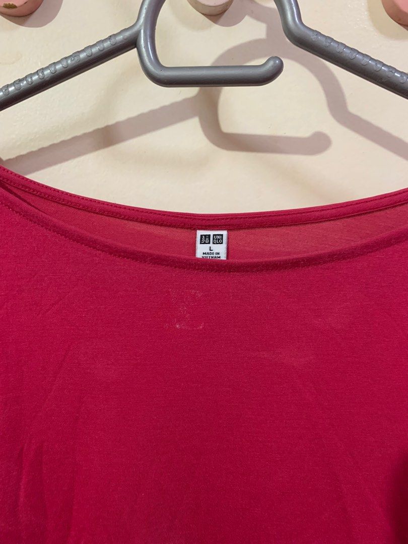 Uniqlo pink shirt (Category: Shirts) located in Las Pinas. Submitted by extraloved.ph (Listing ID 1362619331, Image 2). Description: 🧷 PM for dimensions width and length and other photos 🧷 JNT ‼️NO LALAMOVE. STRICTLY PAYMENT FIRST THRU GCASH..