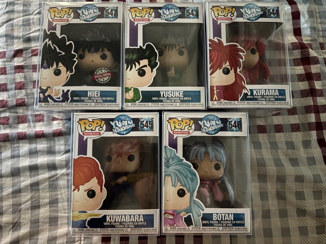 Yuyu Hakusho Funko Pop Set (Category: Designer & Blind Box Toys) located in Taguig. Submitted by asch10 (Listing ID 1362555608, Image 1). Description: Sold as set. slightly negotiable.