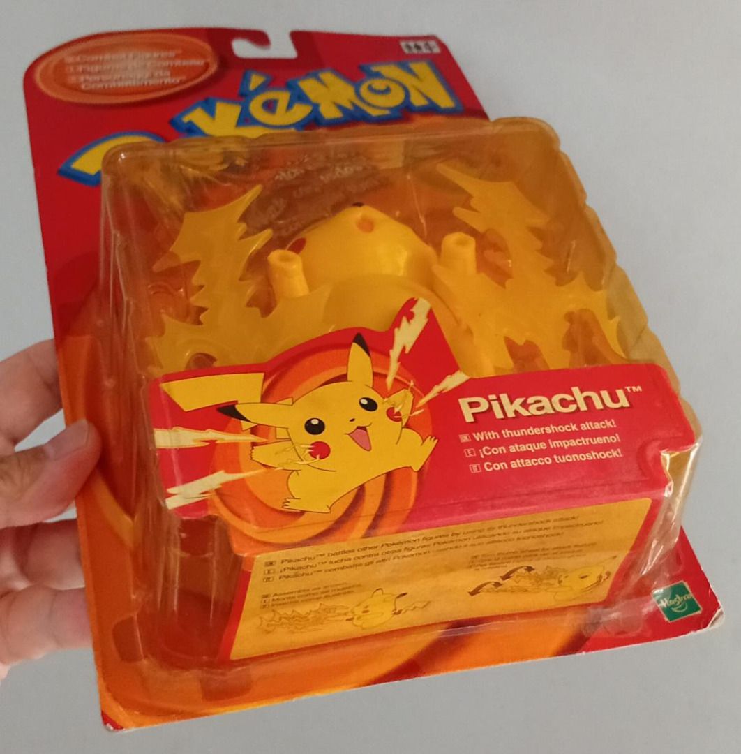 絕版 全新 2000年 Hasbro Nintendo Pokemon Pikachu Combat Figure Thundershock ...