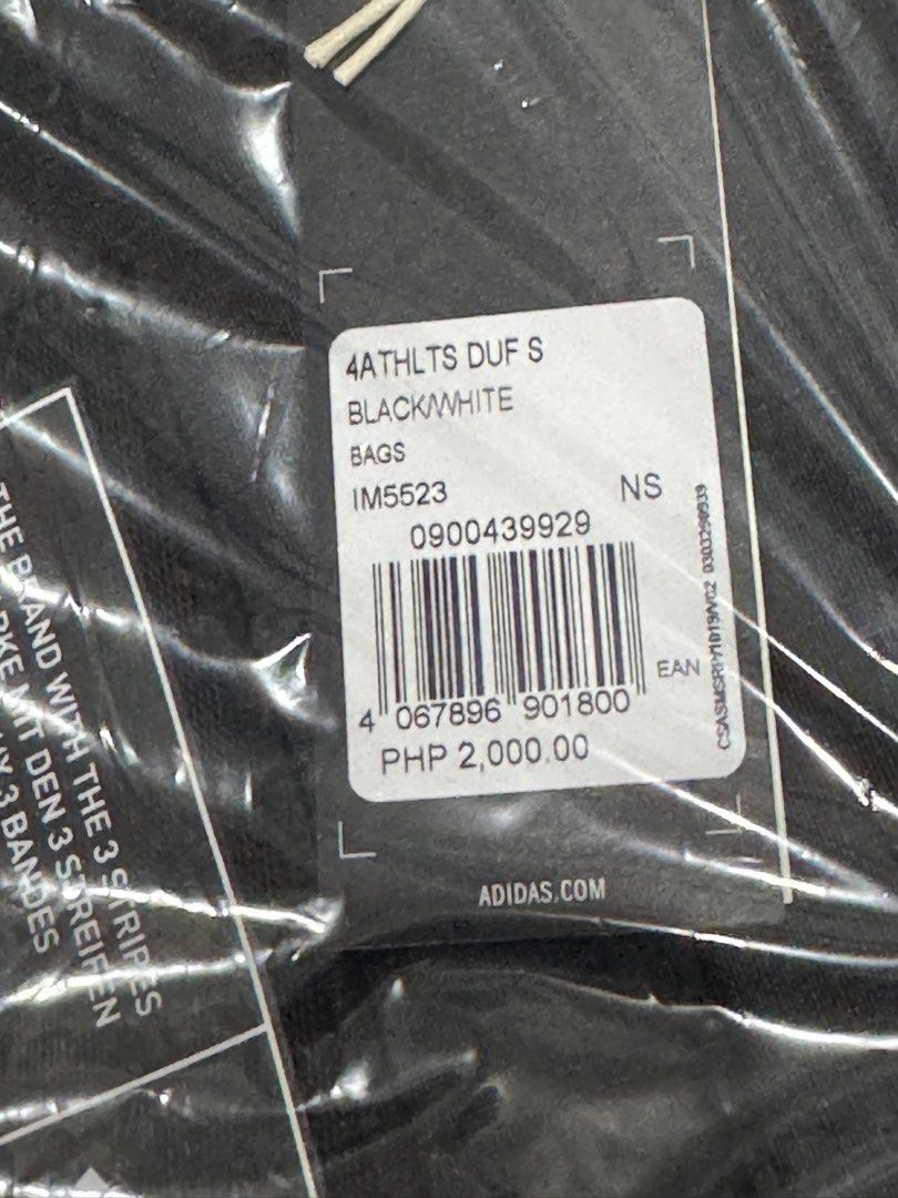 adidas 4ATHLTS DUFFEL BAG SMALL (Category: Cross-body Bags) located in Bago City. Submitted by CTs_Selection (Listing ID 1362759314, Image 2). Description: - 💯 Authentic - Money-back guarantee if proven fake - Limited stocks only.