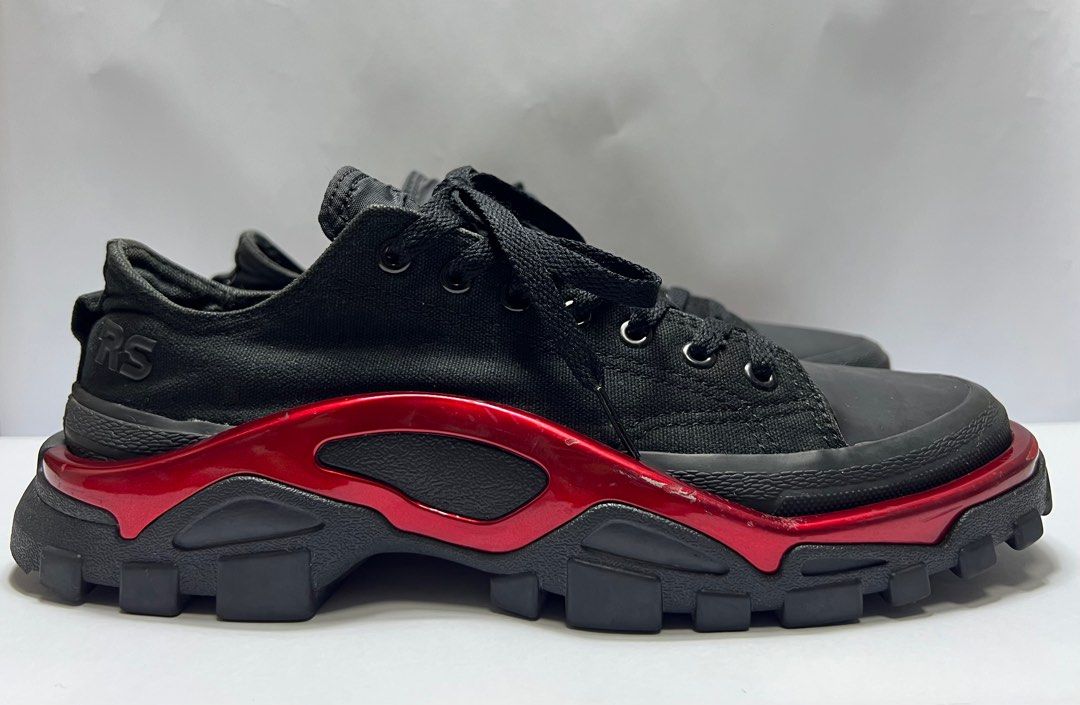 Adidas - Raf Simons - Detroit Runner (Category: Sneakers) located in Manila. Submitted by greatergoodph (Listing ID 1362793466, Image 2). Description: Want to Sell: Adidas - Raf Simons - Detroit Runner Size 8 US/ 7.5 UK/ 41.5 FR Measurements: Insole: 25.5cm Outsole: 30cm Gently Used Good Condition *Sign of Use(Minor heel drag. Minor uneven fade. Creases. Scuffs. Scratches.) *Will send detailed picture of the flaws upon request. Inclusion: None De