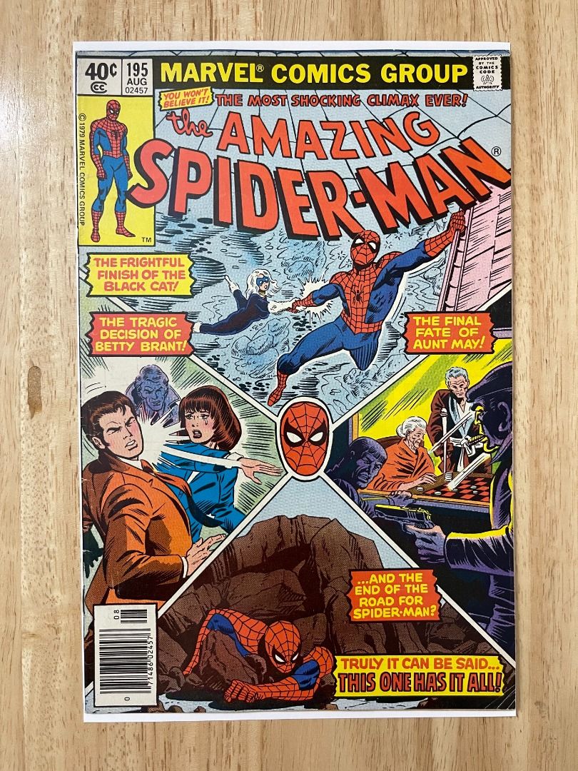Amazing Spider-Man #195 (1979) 2nd Appearance of Black Cat in VG+/F ...