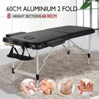 BLACK FOLDABLE MASSAGE BED
