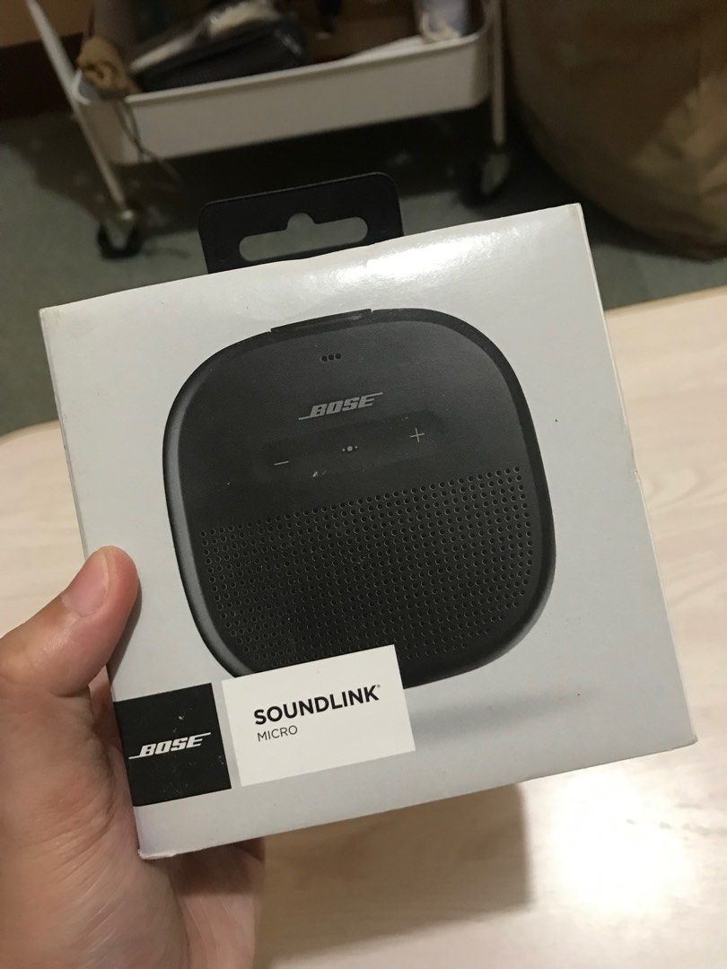 BOSE SoundLink Micro Bluetooth Speaker Black (Category: Soundbars, Speakers & Amplifiers) located in San Jose del Monte. Submitted by saguhagat (Listing ID 1362776048, Image 1). Description: A gift that I wont use. Opened and tested once if functioning.