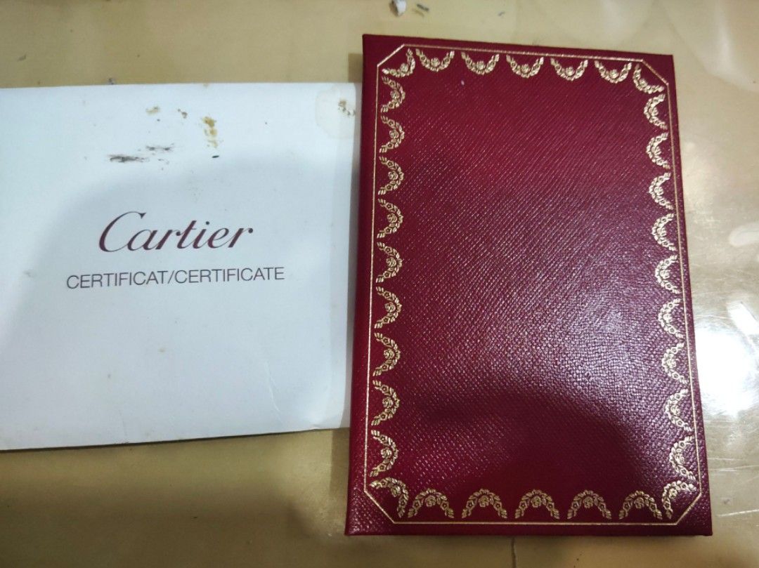 Cartier Certificate Luxury Accessories on Carousell