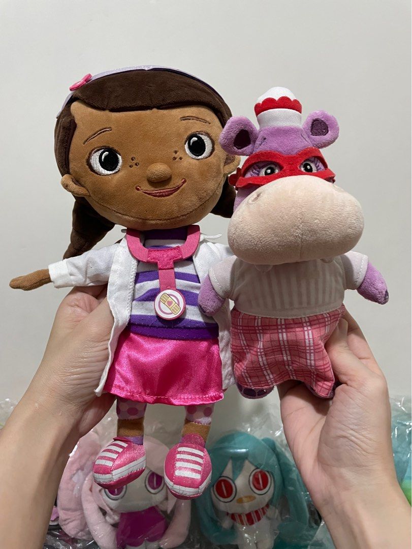 Disney Doc McStuffins Dottie Hallie Hippo Plush Bundle (Category: Plushies & Soft Toys) located in Manila. Submitted by playmateklub (Listing ID 1362798576, Image 1). Description: - Sold as set - Brand: Disney - Shipping fee c/o buyer - No COD. Payment First..