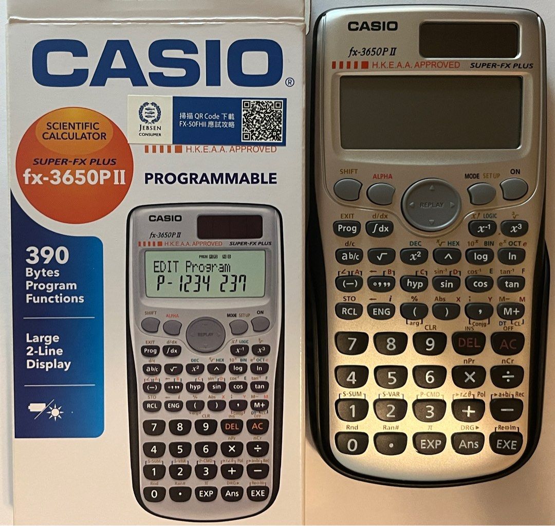 DSE Casio fx-3650P II 計數機, 電腦＆科技, 商務用科技產品- Carousell