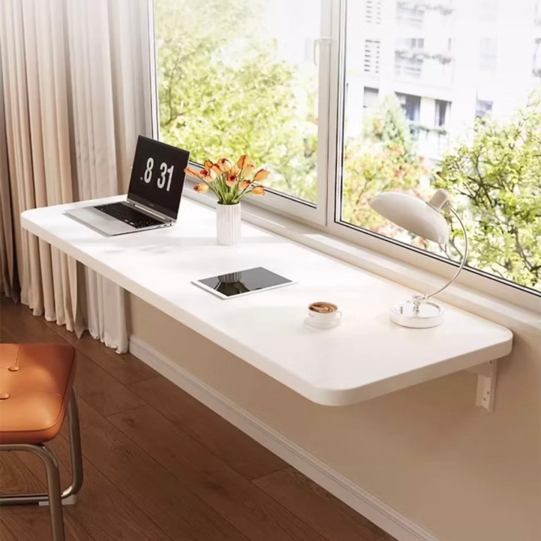 Foldable Wall Desk | Floating Laptop Table | Wall-Mount Computer Desk ...
