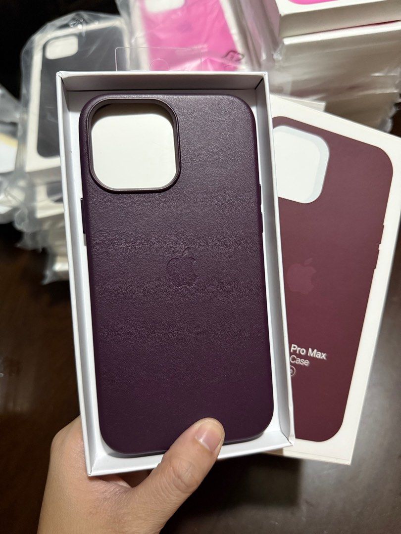 iPhone 13 Pro Max MagSafe Leather Case [Cherry] (Category: Cases & Sleeves) located in Manila. Submitted by razelysonn (Listing ID 1362794004, Image 2). Description: Other colors also available :).