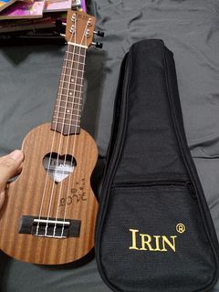 IRIN 17 Inch Ukulele Spruce Wood Musical Instrument 4 String Hawaiian Guitar With Storage Bag