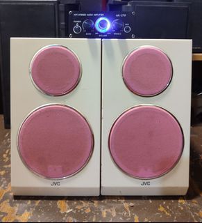 JVC 2 way Bookshelf speaker with mini amplifier