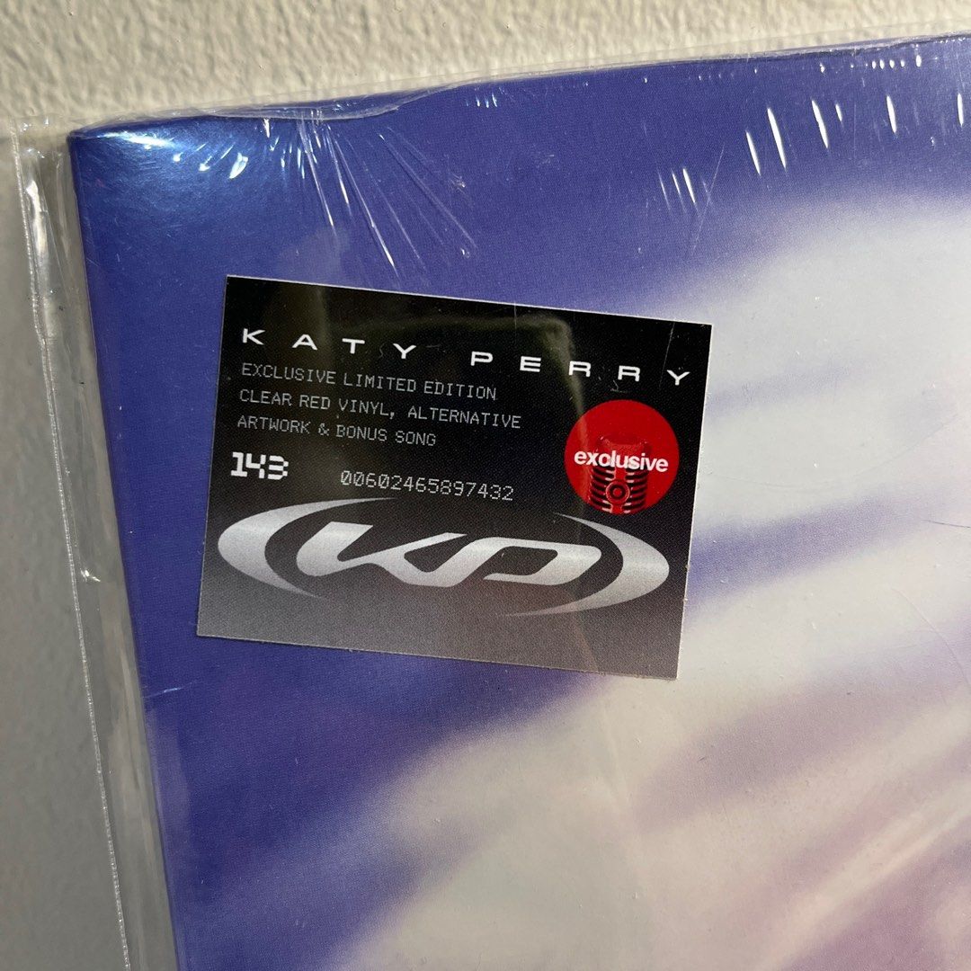 Katy Perry - 143 Vinyl (Category: Vinyls) located in Quezon City. Submitted by sashaspinsss (Listing ID 1362728636, Image 2). Description: Katy Perry - 143 Sealed Target exclusive limited edition, Clear red vinyl Alternative artwork + Bonus song.