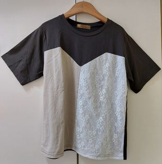 Korea 韓國夏日女裝  #1040  拼色拼布上衣64201858622723110