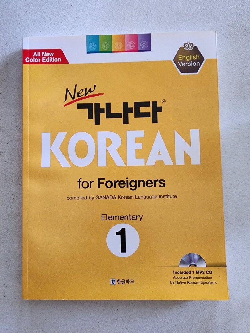 Korean for Foreigners Elementary 1 Textbook (Category: Textbooks) located in Paranaque City. Submitted by ssamshil (Listing ID 1362751313, Image 1). Description: ⚠️ Shipping to be shouldered by buyer 📦 Shipping via Flash Express/LBC/Lalamove from Pque/Manila 🧍‍♀️ Can do meetup at Glorietta, Makati Sundays 💳 MOP: Gcash ‼️ PAYO 💕 PM me!.