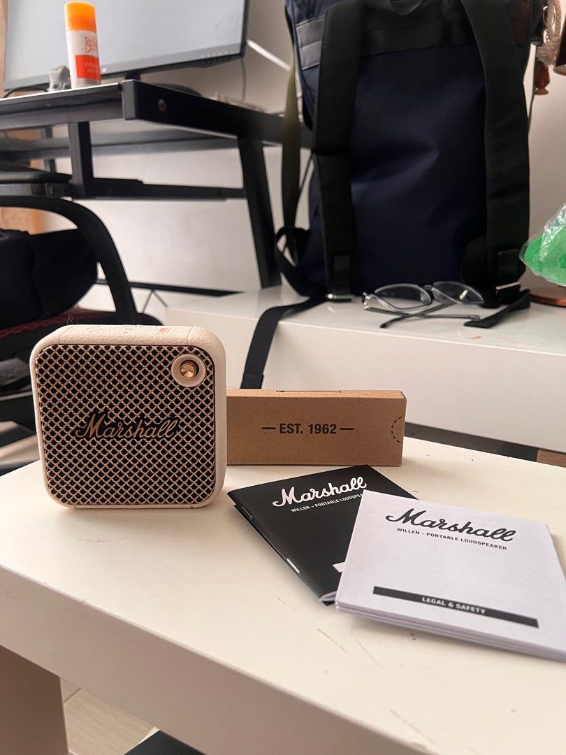 Marshall Willen - Cream (Bluetooth Speakers) (Category: Soundbars, Speakers & Amplifiers) located in Manila. Submitted by romhotsauce (Listing ID 1362673555, Image 2). Description: Brand New Original Marshall Bluetooth Speakers Opened just to test and take photos Unit Box Unused Cables Manuals RFS: not using. satisfied with headphones .