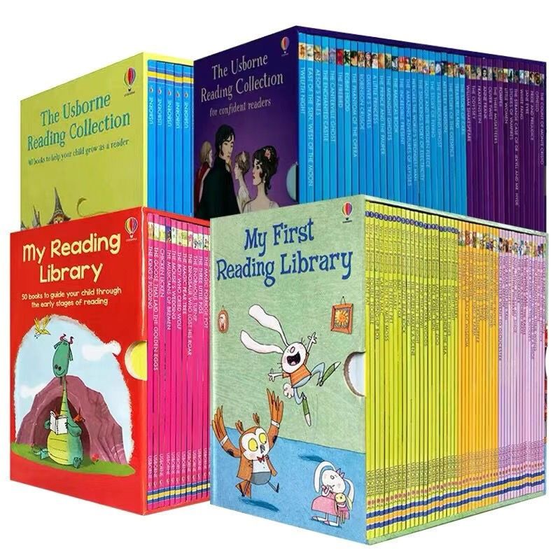 My first/second/third/fourth library (Category: Children's Books) located in Singapore. Submitted by goodie-shop (Listing ID 1362759708, Image 1). Description: Sell as set My first library$23 My second library$25 My third library$25 My fourth library$24 Box maybe torn during shipping，books in good condition.