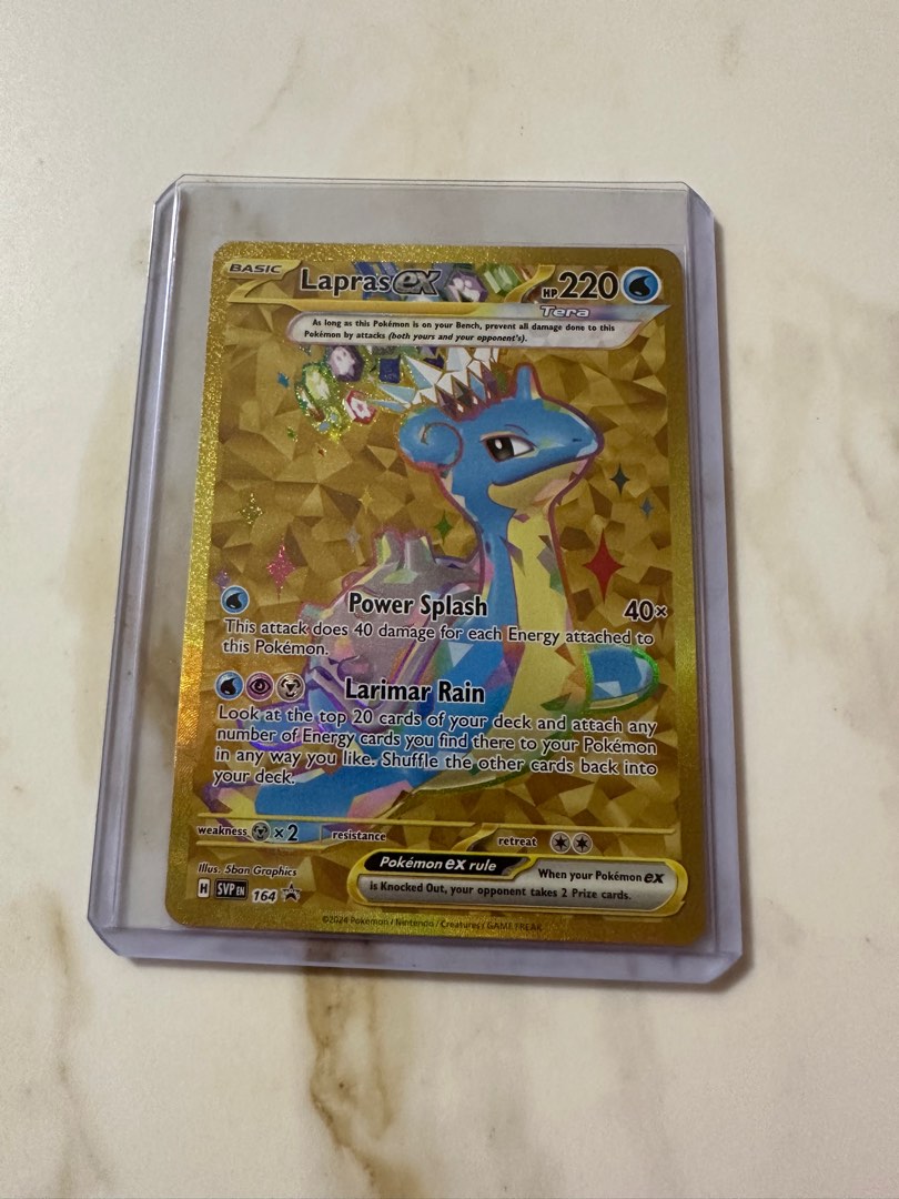 Pokemon lapras promo, Hobbies Toys, Toys Games on Carousell