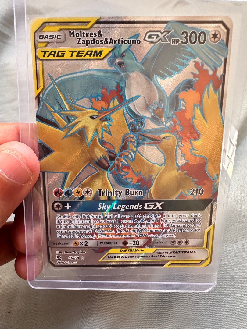 Pokemon Zapdos, Moltres, Articuno - Tag Team GX English, Hobbies & Toys