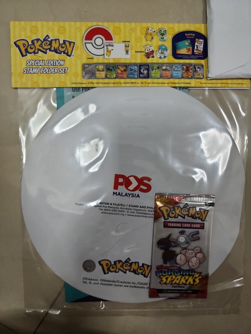 POS x Pokemon special edition stamp folder set, Hobbies & Toys ...