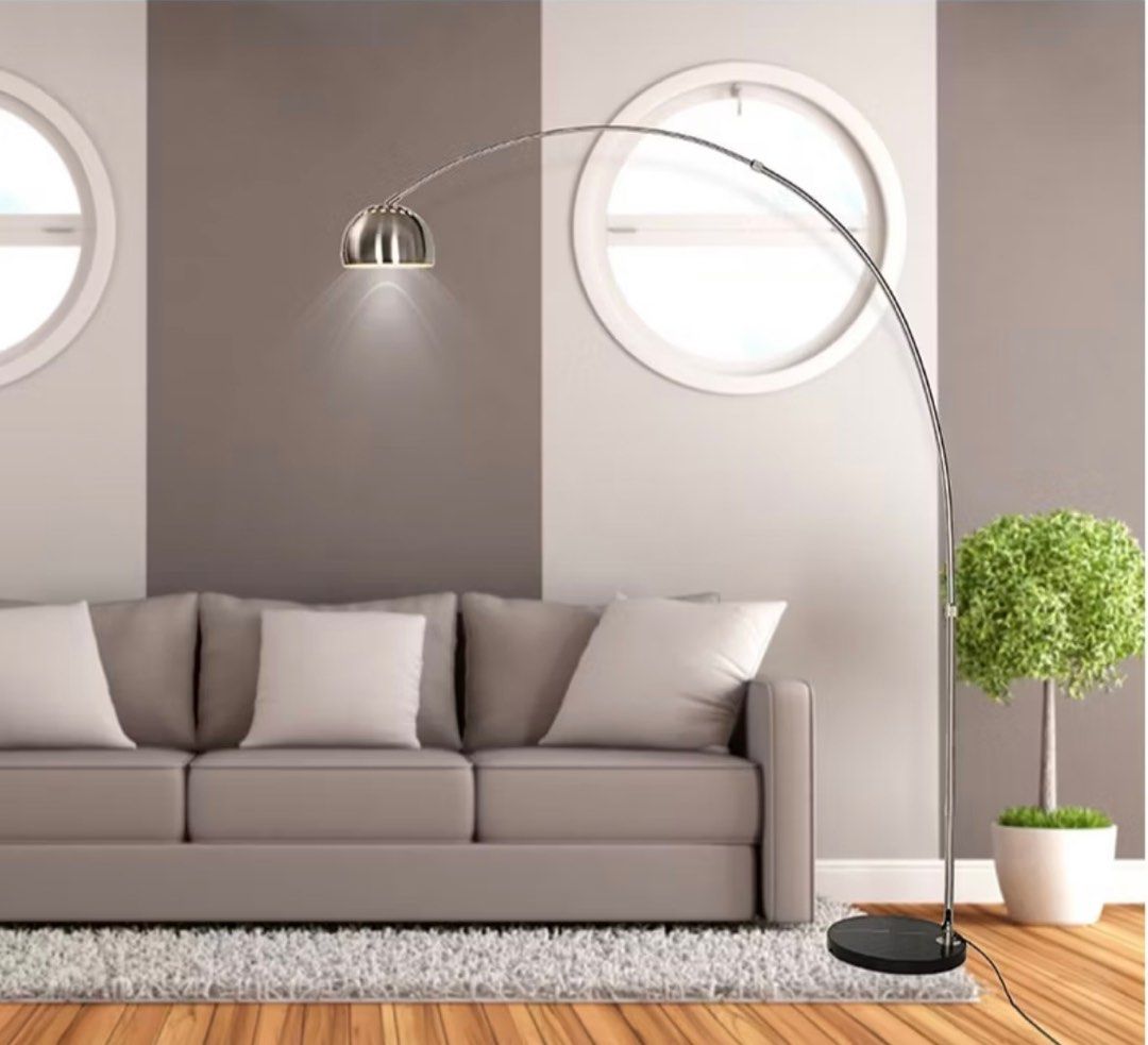 PRE-ORDER | Ava Floor Lamp (Category: Lighting) located in Manila. Submitted by _marganicole (Listing ID 1362759903, Image 3). Description: Pre-order (ETA 3-5 days) Once the item is on-hand we can do lalamove same day delivery or thru J&T, LBC🤍 About Ava Floor Lamp👀 - Size Options: small, medium, large - Color: Silver - Materials: Iron - Bulb: 6w bulb included - Voltage: 85V-265V - Flexible rod: can be adjusted from 150cm-180cm - Note: Fishing 