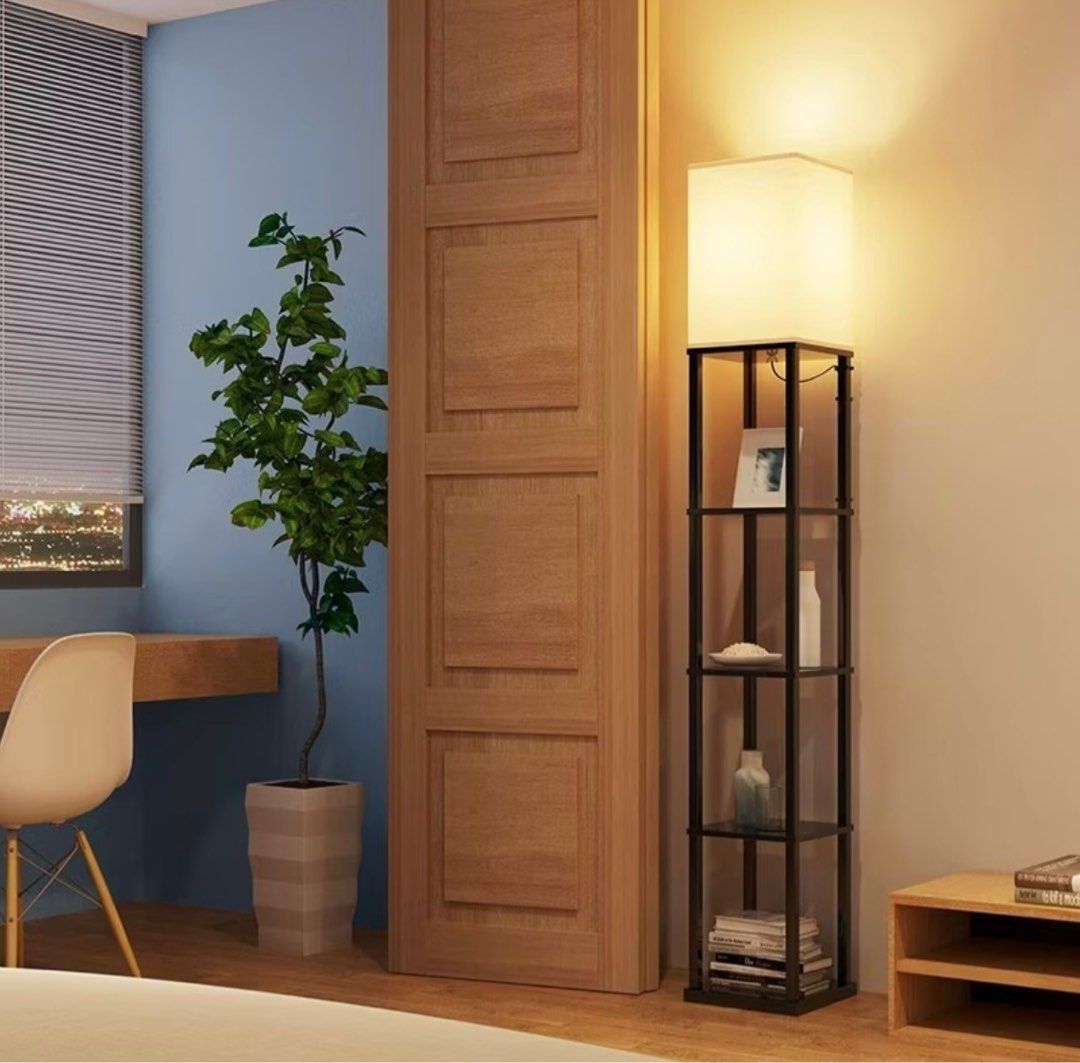 PRE-ORDER | Beatrice Floor Lamp (Category: Lighting) located in Manila. Submitted by _marganicole (Listing ID 1362756579, Image 2). Description: Pre-order (ETA 3-5 days) Once the item is on-hand we can do lalamove same day delivery or thru J&T, LBC🤍 About Beatrice Floor Lamp👀 - 2in1 Floor Lamp with 3 Display Shelves - Height: 162cm/ Width: 25cm - Power: LED bulb included* - Color: Black - 3 Color Temp: warm,white, neutral .