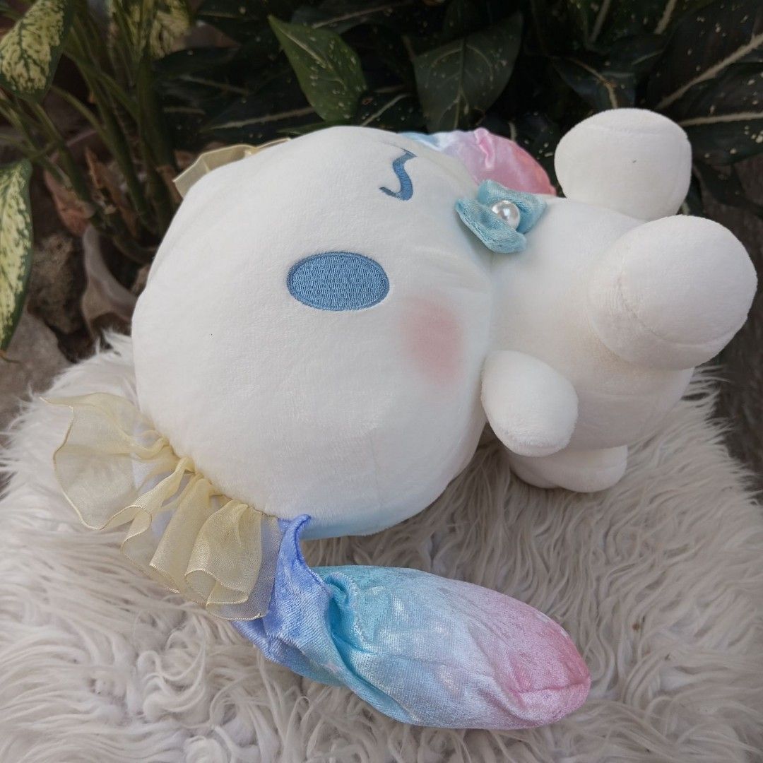 SANRIO Cinnamoroll Shell Pearl Series 10 inches Fluffy Big 10 inches ...