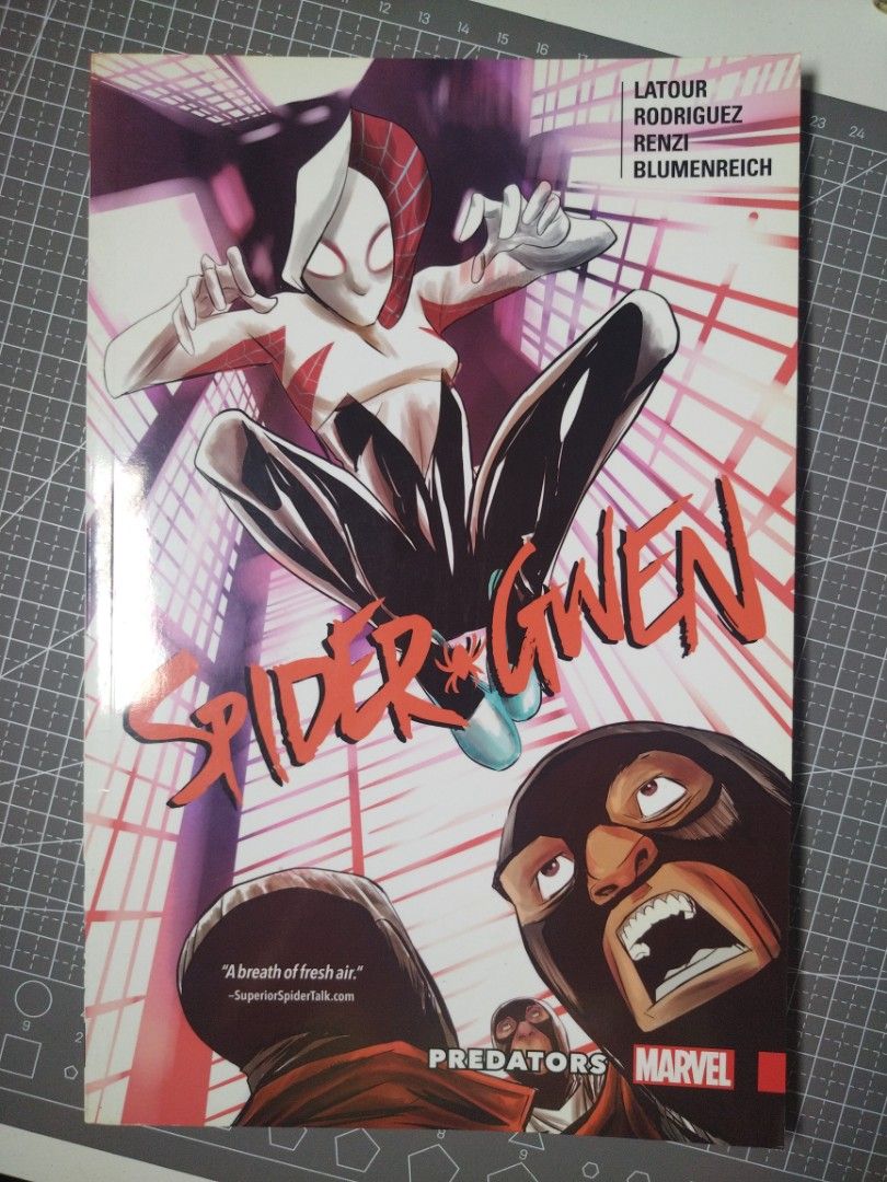 Spider-Gwen Predators [#19-23] | Marvel Comics Trade Paperback (Category: Comics & Manga) located in Quezon City. Submitted by sikeolog (Listing ID 1362667701, Image 1). Description: Collects Spider-Gwen 2015B #19-23 RFS: change of interest MOP: GCash.