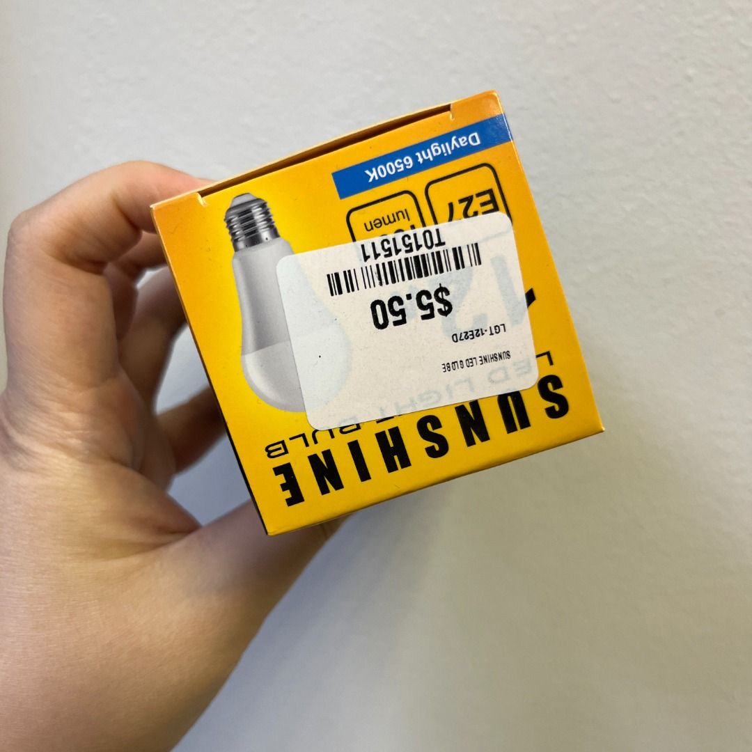 Sunshine LED Light Bulb 12W E27 1000 Lumen Daylight 6500K Lightbulb ...