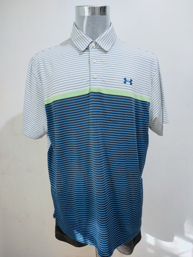UA polo heatgear (Category: Tshirts & Polo Shirts ) located in Davao. Submitted by thrifturchoice (Listing ID 1362660115, Image 1). Description: Ptpa.thanks🙏 Ua polo heatgear XL on print tag Rubberized Logo 24.5 x 31 Excellent Condition 9.8/10 890 Free (shipped J&T) MoP:Gcash/BankT✅.