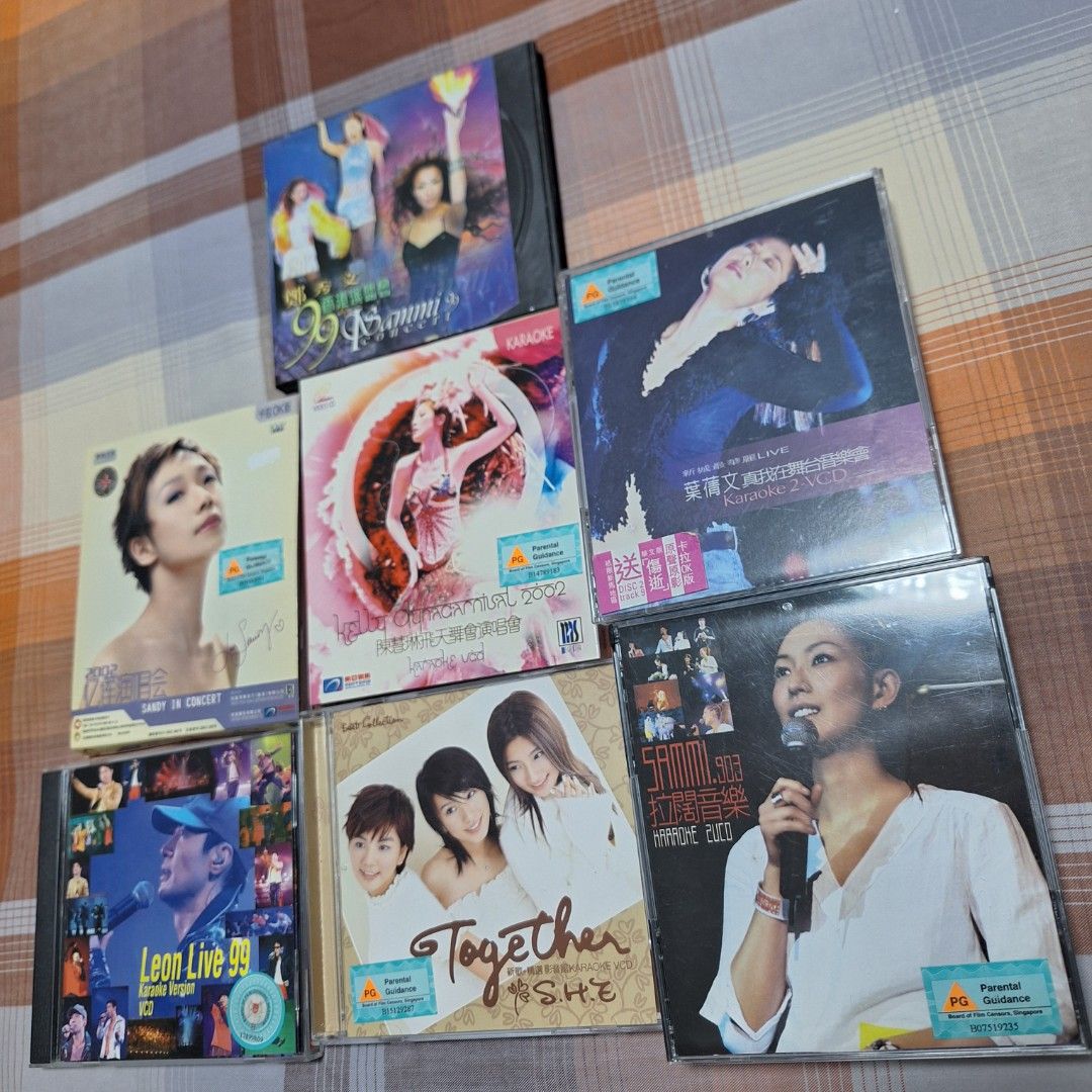 Various HK/Taiwan Artistes Concert VCDs $5 each. Buy All for