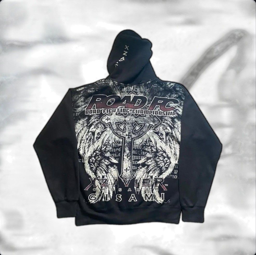 Xzavier Zip Up (READ DESCRIPTION) (Category: Hoodies) located in Manila. Submitted by sixbullets (Listing ID 1362769526, Image 2). Description: IG: triple_demons GRAILED Xzavier ROAD FC Cross Wings Zip Up 💥 Width: 23" Length: 27" Issue(s): None ☢︎ Mine - 2700 ☢︎ Steal - 2800 ☢︎ Grab - 2900 ☢︎ Claim - 3000.