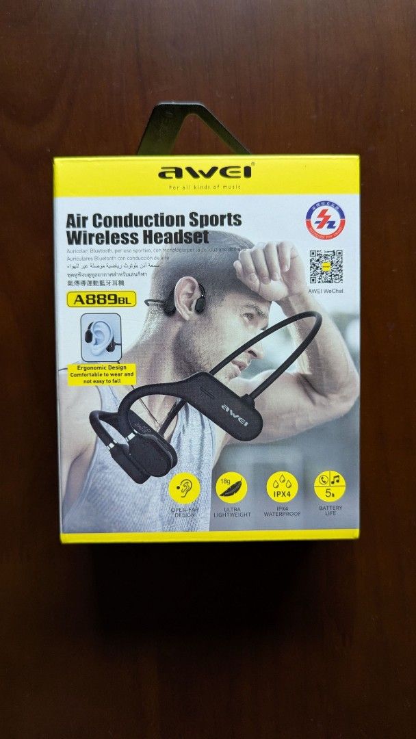 FREE with 2 PURCHASES: Awei Air Conduction Sports Wireless Headset63228760374913111