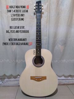 Brand new acoustic Guitar for sale with 100% WARRANTY (pwede i-check bago bayaran)