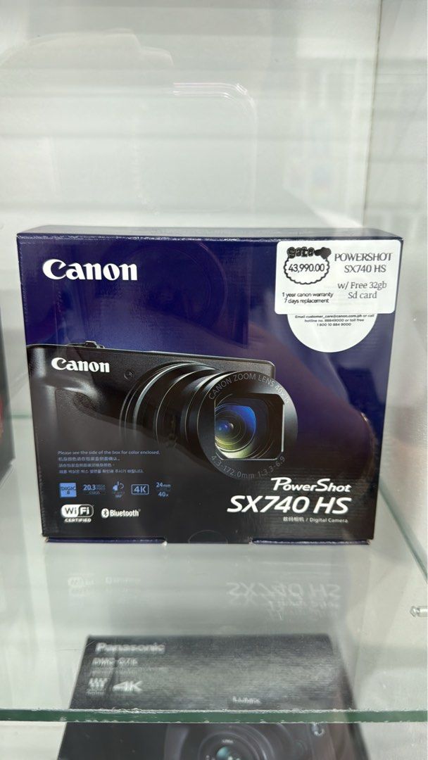Canon Sx740HS with SD Card (Category: Cameras) located in Quezon City. Submitted by madamsgadgetsshop (Listing ID 1366634216, Image 1). Description: Brandnew Sealed 1 year warranty.