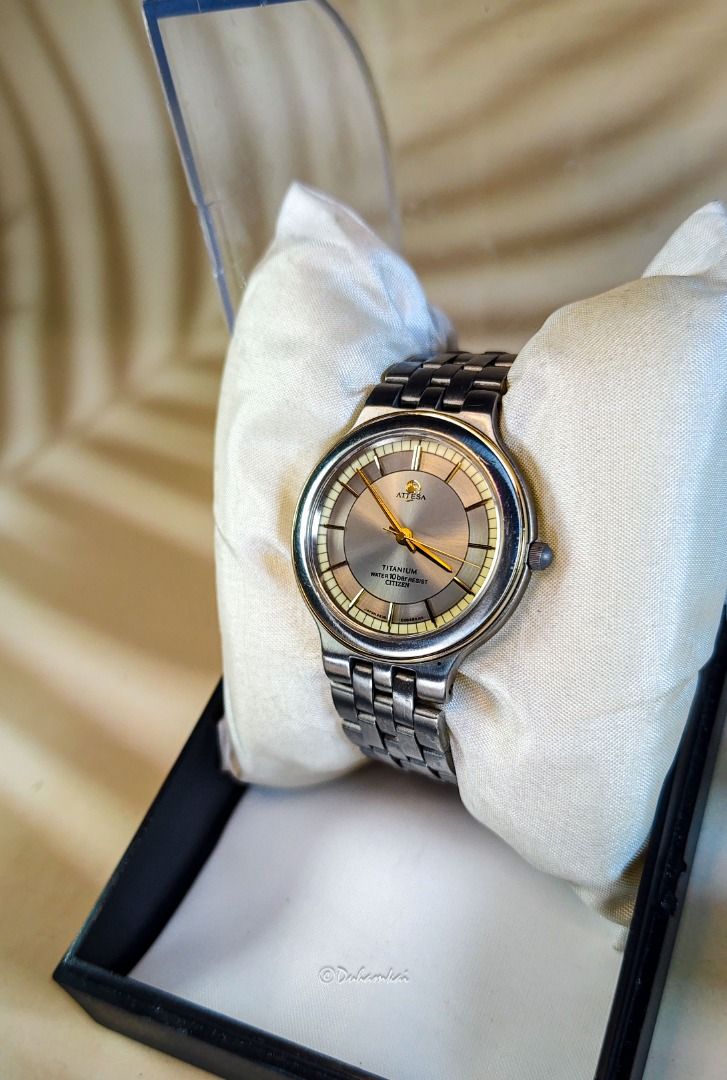 Citizen Attesa Full Titanium Quartz Original Exceed No Seiko Dolce ...