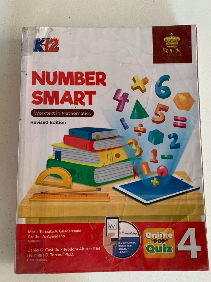 Grade 4 textbooks (Category: Textbooks) located in Santa Rosa. Submitted by gandahappylife (Listing ID 1366632690, Image 2). Description: Preloved Grade 4 textbooks Pluma Number Smart Learning and Intensifying Language Lahing Pilipino -SOLD Php200 each Negotiable if getting the bundle/set J&t / Gcash /Paymaya.