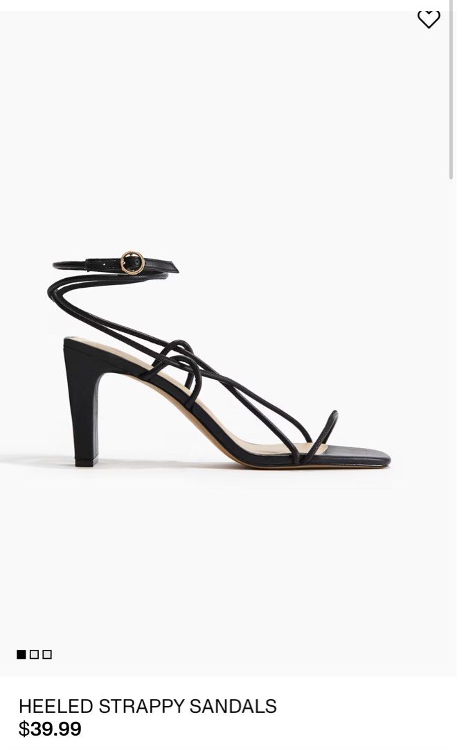 H&M Heeled Strappy Sandals (Category: Heels) located in Cebu City. Submitted by arycloset (Listing ID 1366617609, Image 2). Description: ‼️FINAL PRICE | No haggling please ‼️USED ONLY ONCE FOR AN EVENT ☑️ Please read BIO for more details ☑️ MOP: Gcash / Metrobank / SeaBank / BPI / GoTyme / PSBank ☑️ DF/SF c/o buyer ☑️ Lalamove for Delivery / JnT for Shipping 📍Tisa, Labangon Cebu City.