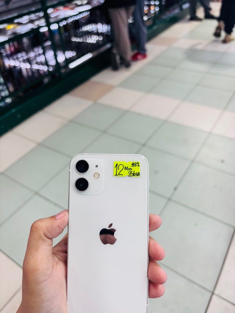 Iphone 12 MINI 256GB 98BH Openline no issues NTC (Category: iPhone 12 Series) located in San Juan City. Submitted by saabangadgetshop (Listing ID 1366687292, Image 2). Description: Onhand | Pre-owned iPhone 12 MINI 256GB 98% Battery Health NTC APPROVED OPENLINE NO HIDDEN ISSUES NO HISTORY OF REPAIR 99%Smooth TEST TO SAWA RESET ALL YOU WANT NOT REFURBISHED AUTHENTIC PHONE ALL WORKING Mode of Payment : ⬇️ ▪️Cash ▪️Bank Transfer ▪️Gcash 📍Installmen